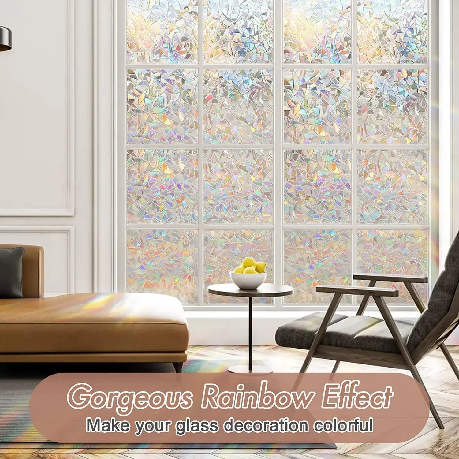 Papel film de arcoíris para ventanas