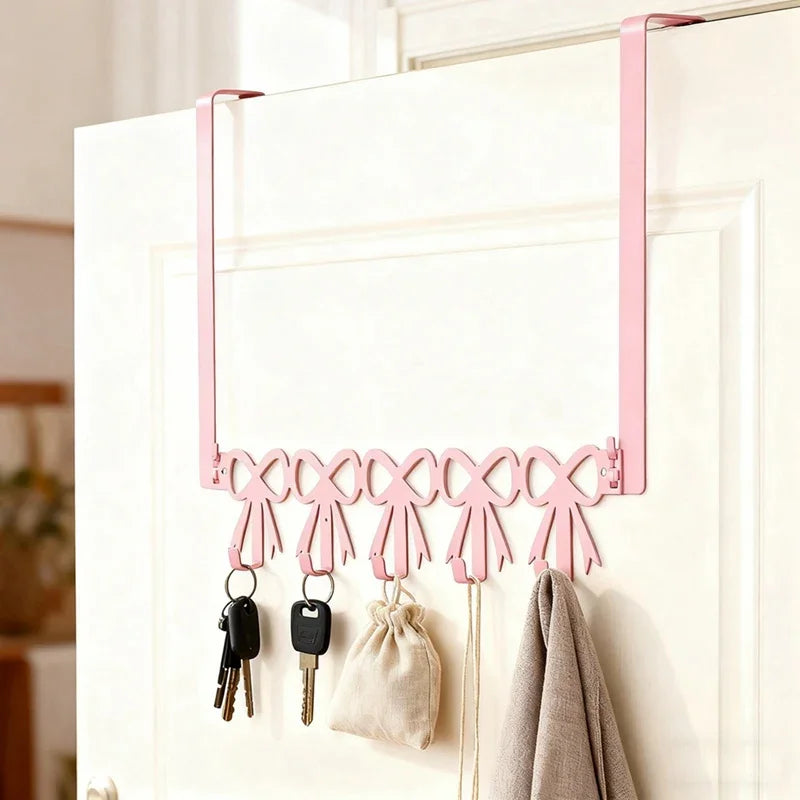 Perchero colgador desmontable rosa coquette