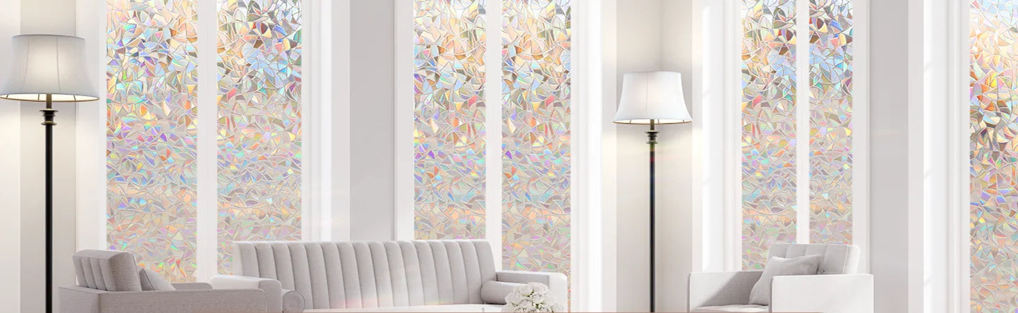 Papel film de arcoíris para ventanas
